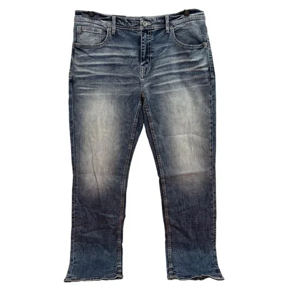 BKE Tyler Jeans - Men's 36x36 - Relaxed Fit Stretch - Grise Color - NWT - Picture 1 of 14